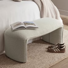 Sylus Boucle Ottoman Bench